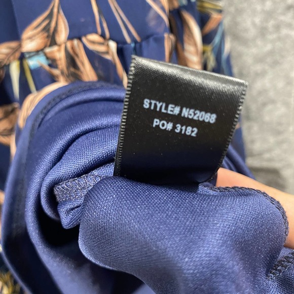 Lulus Maxi Dress Small Blue Tropical Floral Off Shoulder Halter Trip to Paradise - Picture 10 of 12